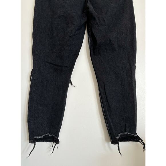 Black Abercrombie The Mom High Rise Curve Love Jeans 26/2 - Picture 7 of 8